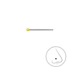 1mm Silver Ball Nose Stud - 18469