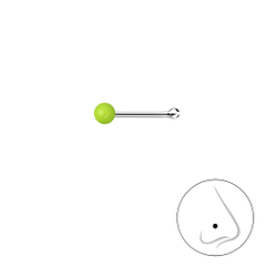 2mm Silver Ball Nose Stud With Ball  - 18495