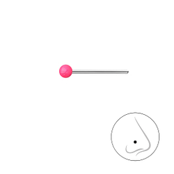 2mm Silver Ball Nose Stud - 18499