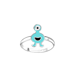 Silver Monster Adjustable Ring - 15108