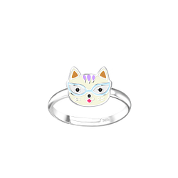 Silver Cat Adjustable Ring - 15025 Silver Cat Adjustable Ring - 15025
