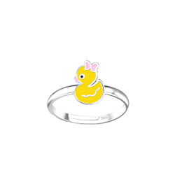 Silver Duck Adjustable Ring - 18846