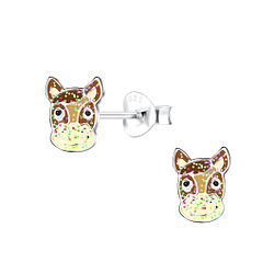 Silver Horse Stud Earrings - 19053 Silver Horse Stud Earrings - 19053