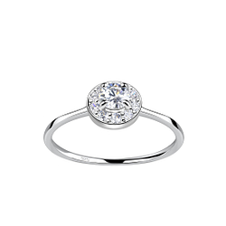 Silver Round Ring - 18773