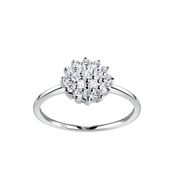 Silver Flower Ring - 19224