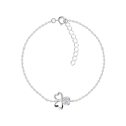 Silver Shamrock Bracelet - 19254
