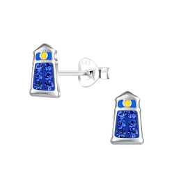Silver Lighthouse Stud Earrings - 19134 Silver Lighthouse Stud Earrings - 19134