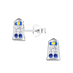 Silver Lighthouse Stud Earrings - 19267