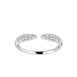 Silver Opened Ring - 18762