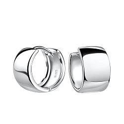 8x13mm Silver Huggie Earrings - Wholesale - 19427 8x13mm Silver Huggie Earrings - Wholesale - 19427