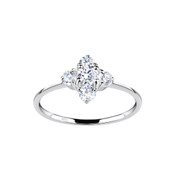 Silver Flower Ring - 19390