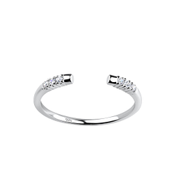 Silver Opened Ring - 19439