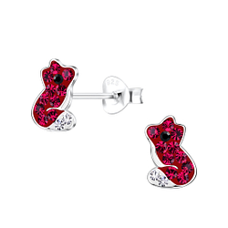 Silver Fox Stud Earrings - 19509 Silver Fox Stud Earrings - 19509