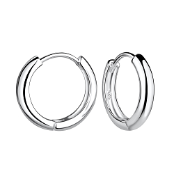 16mm Silver Huggie Earrings - 19651 16mm Silver Huggie Earrings - 19651