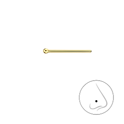 1mm Silver Ball Nose Stud - 19672