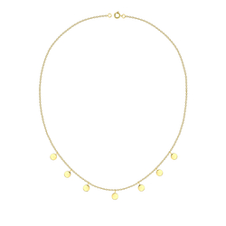 Silver Round Necklace - 20001