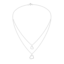 Silver Heart Necklace - 19992