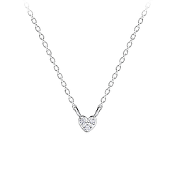 Silver Heart Necklace - 20176