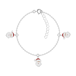 Silver Santa Claus Bracelet - 20227