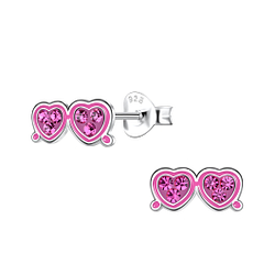 Silver Sunglasses Stud Earrings - 20173 Silver Sunglasses Stud Earrings - 20173