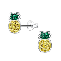 Silver Pineapple Stud Earrings - 20094 Silver Pineapple Stud Earrings - 20094