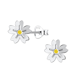 Silver Flower Stud Earrings - 20234 Silver Flower Stud Earrings - 20234