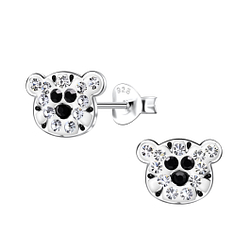 Silver Tiger Stud Earrings - 20390 Silver Tiger Stud Earrings - 20390