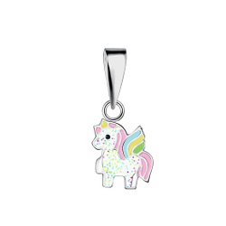 Silver Unicorn Pendant - 20586
