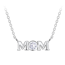 Silver Mom Necklace - 20733