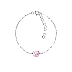 Silver Yin Yang Bracelet - 20763