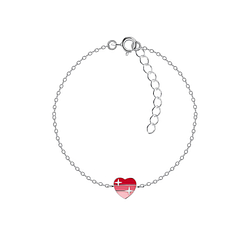 Silver Heart Bracelet - 20765
