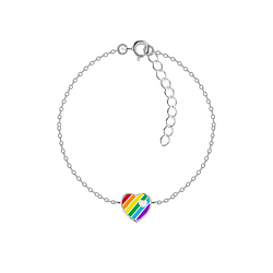 Silver Heart Bracelet - 20767