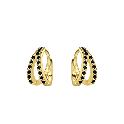 Silver Double Line Huggie Earrings - Wholesale - 20722 Silver Double Line Huggie Earrings - Wholesale - 20722