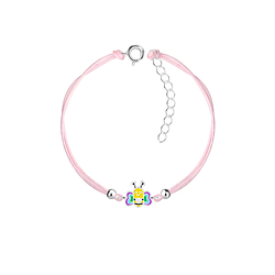 Silver Bee Cord Bracelet - 20802