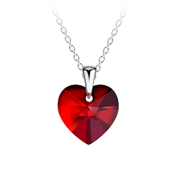Silver Heart Necklace - 20677