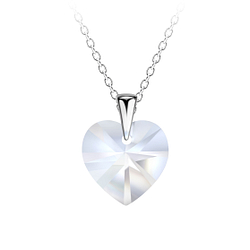 Silver Heart Necklace - 20678