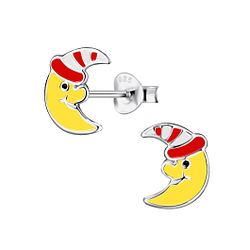 Silver Moon Stud Earrings - 20857 Silver Moon Stud Earrings - 20857