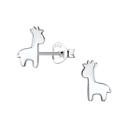 Silver Giraffe Stud Earrings - 20964 Silver Giraffe Stud Earrings - 20964