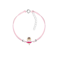 Silver Ballerina Cord Bracelet - 21040