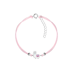 Silver Alpaca Cord Bracelet - 20886