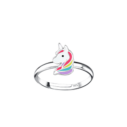 Silver Unicorn Adjustable Ring - 20778
