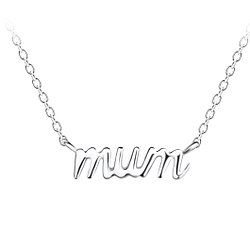 Silver Mum Necklace - 21118