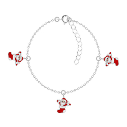 Silver Santa Bracelet - Wholesale - 20224 Silver Santa Bracelet - Wholesale - 20224