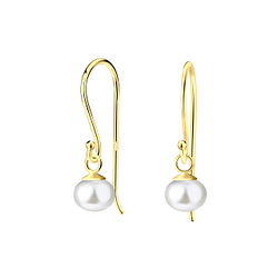 4mm Fresh Water Pearl Silver Earrings - 21214