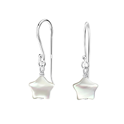 Silver Star Earrings - 21121