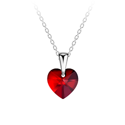 Silver Heart Necklace - 21239