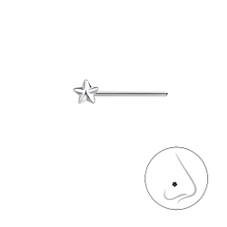 Silver Star Nose Stud - 21195