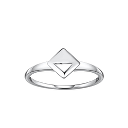 Silver Square Ring - 21260