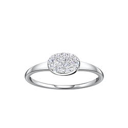 Silver Oval Ring - 21435