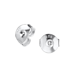 Silver Large Butterfly Back – Pack of 10 Pairs - 21338